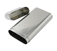 SOPOTUTU Stainless Steel Cigar Case for 3 Cigars with Sturdy Protection and Portable Design Practical Metal Carrying Box for Travel and Daily Use