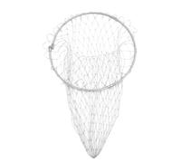 SOPOTUTU Stainless Steel Foldable Fish Net Head Tear-resistant Mesh Fishing Accessories Portable Landing Net for Carp Shrimp and Aquarium Use Fishing Tool