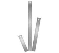 SOPOTUTU Stainless Steel Metal Ruler Set Cork Back 3pcs (6, 12, 18 Inch) Metric and Millimeter Straight Edge Measuring Tools for Students Architects Office Drawing