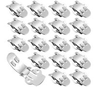 SOPOTUTU Stainless Steel Shoe Clips, 25 Pcs Medium Size | Reusable Clip Base, Smooth Surface, Non-damage Design, for Shoe Designers and Bridal Stylists