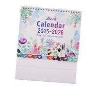 SOPOTUTU Standing Desk Calendar Floral Design Minimalist Flip Planner with Holiday Markings Smooth Paper for Business Scheduling and Academic Organization