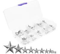 SOPOTUTU Star Rivets 150Pcs Five-Pointed Metal Claw Studs Corrosion Resistant Decorative Rivets for Leather Craft Bags and Jackets