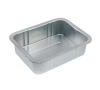 SOPOTUTU Steel Oil Drain Pan with Crimped Lip Heavy Duty Recyclable Steel Oil Drip Tray for Car Repair Garage High Capacity Fluid Collector Tank Suitable for and Fuel Changes