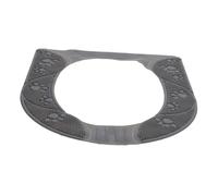 SOPOTUTU Supple Silicone Toilet Seat Cushion Pad Reusable Skid Raised Mat Detachable Soft Comfort Bathroom Cover for All Seasons Use Gray