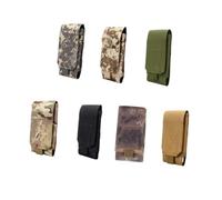 SOPOTUTU Tactical Outdoor Waist Belt Pouch for Running and Hiking Oxford Cloth Cell Phone Case Compact Mobile Phone Holder for Camping and Cycling Army Green