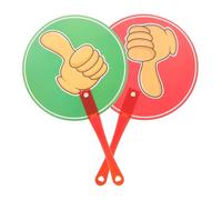 SOPOTUTU Thumbs Up Down Voting Paddles for Classroom Teacher Supplies Interactive Yes No True False Response Signs for Group Activities and Instant Assessment