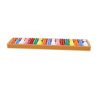 SOPOTUTU Traditional Column Chinese Style Abacus Counting Tool for Students with Sturdy Frame Multi Color Beads Fine Motor Skills Development Suitable for Home School and Office Arithmetic
