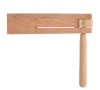 SOPOTUTU Traditional Wooden Matraca Hand Percussion for Smooth Polished Musical Instrument Compact Noise Maker Boys