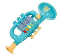 SOPOTUTU Trumpet for Lanyard Portable Musical Instrument for Childrens Music Enlightenment and Voice Rhythm Training Light Blue Simulation Horn for Boys
