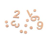 SOPOTUTU Unfinished Wood Numbers Crafting Clock Parts Clock Numbers Accessories Natural Wood Texture Sturdy and Reliable for Arts Home Office Decor Enthusiasts