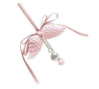 SOPOTUTU Vanilla Scented Rearview Mirror Pendant Chic Car Hanging Decor with Angel Wing Design Aromatherapy Essential Oil Diffuser for All Car Models