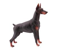 SOPOTUTU Vivid Arts Dobermann Dog Model Lifelike Simulation Ornament Decorative Dog Statue for Home Office
