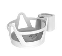 SOPOTUTU Wall-mounted Smart Speaker Rack for Space-saving White Speaker Shelf with Strong Bearing Capacity Compatible with Usa China Japan Australia Adapters Household Audio Storage