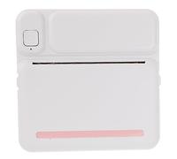 SOPOTUTU Wireless Pocket Mini Label Printer Inkless Thermal Printing for Students Includes 5 Rolls of Paper Pink for School and Home Use