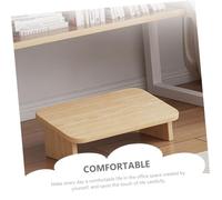 SOPOTUTU Wood Step Stool Oak Foot Rest for Office and Home Ergonomic Under Desk Footstool for Proper Posture Support Lightweight Practical Piano and Computer Desk Footrest