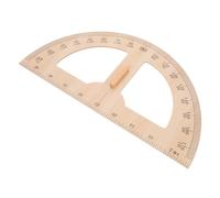 SOPOTUTU Woodcraft Measuring Ruler with Handle for Teaching Geometry Wooden Protractor and Triangle Tool for Classroom Use Educational Measuring Equipment for Teachers