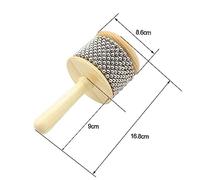 SOPOTUTU Wooden Cabasa Percussion Instrument Large Hand Shaker Lightweight Preschool Teaching Tool for Music Therapy and Rhythmic Play