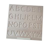 SOPOTUTU Wooden English Letter Recognition Board Early Educational for Preschoolers Letter Matching and Spelling for Cognitive Development and Memory Enhancement
