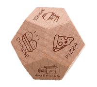 SOPOTUTU Wooden Food Decision Cube for, Fun Game Accessory, Unique Fast Selection Tool for Anniversary, Birthday, Valentine’S Day
