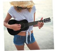 SOPOTUTU Wooden Guitar for Early Music Education Acoustic Instrument with Comfortable Grip and Bright Color Design Beginner Learning Plaything for Boys