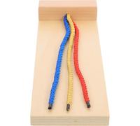 SOPOTUTU Wooden Hair Braiding, Early Educational ’s Life Skill Board, Cognitive Braiding Accessory for ’ Learning and Play