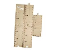 SOPOTUTU Wooden Height Chart Growth Height Ruler for Toddlers with Adhesive Backing Sturdy Wood Material Easy Wall Mounting for Children's Room Decor