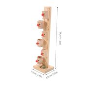 SOPOTUTU Wooden Marble Slider for Funny Ball Drop Game with Cups Montessori Educational Plaything for Boy Girl Learning and Hand-eye Coordination Training Family Interactive Early Learning