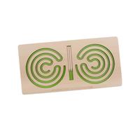 SOPOTUTU Wooden Maze Board Puzzle Game for Handheld Brain Teaser with Hand Eye Coordination and Fine Motor Skill Training Dual Hemisphere Activation Educational Game for Intellectual Growth