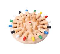 SOPOTUTU Wooden Memory Chess Game for 8-12, Educational Board Game Set with Logic Thinking Training, Interactive Memory Chess for and Family Play