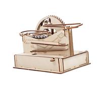 SOPOTUTU Wooden Run Puzzle Educational DIY Labyrinth Track for Creative Imaginative
