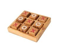 SOPOTUTU Wooden Toe Board Game for Neutral Color Strategy Portable Educational Game Enhancing Observation and Thinking Skills Compact Storage Design