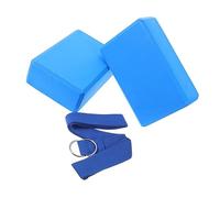 SOPOTUTU Yoga Resistance Band with Slip Stretch Strap and EVA Yoga Bricks Lightweight Non Absorbent Pull Bands for Women Gym Pilates Fitness