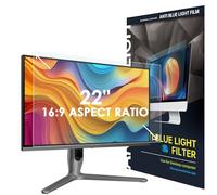 SOPPY 22 Inch Blue Light Blocking Screen Protector, Screen Film for Monitor, 487 x 274 mm(LxH), Removable Anti Blue Light Filter for 16:9 Aspect Ratio Computer, Easy on/off, Eye Protection