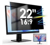 SOPPY 22 inch Hanging Computer Privacy Screen Protector Shield for 16:9 Widescreen Monitor Desktop PC, Anti Glare Eye Protection Removable Filter, Blue Light Screen Protector Film (WxH: 490x317mm)