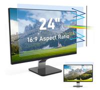 SOPPY 24 Inch 16:9 Blue Light Blocking Screen Protector, Compatible for Samsung Dell Acer HP ASUS Monitors(WxH: 531 x 298 mm) - Anti-UV Blue Light Blocking Film, Eye Protection Filter, 1 Pack