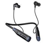 SOPPY A13 Neckband Earphones Bluetooth 6.0 with 100 Hours Playtime, Wireless Headphones with Mic, IPX5 Earbuds for Running, Magnetic Headset Lightweight Earphones with Intelligent Noise Reduction