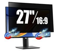 SOPPY Magnetic 27 Inch Computer Privacy Screen Protector for 16:9 Monitor, Removable 27" Private Filter for Anti Glare Block Blue Light, Screen Cover Shield Office Shade for Desktop Monitor