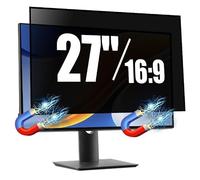 SOPPY Removable 27 Inch Magnetic Computer Privacy Screen Protector for 16:9 Monitor, 27" Private Filter for Anti Glare Block Blue Light, Screen Cover Shield Office Shade for Desktop Monitor