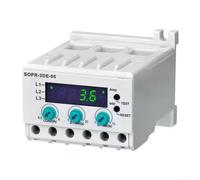 SOPR 3DE Digital Current Protection Relay with Front Panel LED Display Showing Real Time Operating Current and Tripping Event Classification (6A 220V)