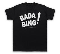 Sopra Bada Bing New Jersey Staff Mafia Gangster TV Mens T-Shirt, Black, XL