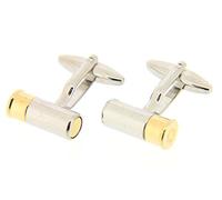 Soprano Gold and Silver Shotgun Cartridge Country Cufflinks