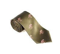 Soprano Green Horse Racing Woven Silk Tie