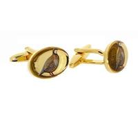 Soprano - Pair of red legged Partridge Design Country Cufflinks, presented in a lovely gift box