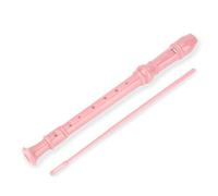 Soprano Recorder, 8-Hole ABS Children's Flute for Kids, Lightweight Beginner Instrument in Vibrant Pink