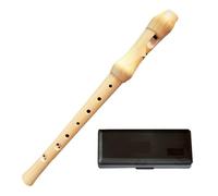 Soprano Recorder 8-Hole Soprano Wooden Recorder C Key Clarinet High-pitched Voice Vertical Flute with Black Case