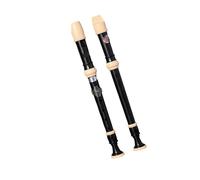 Soprano Recorder (Black) German Style 6 Hole Beginner's Starter Instrument Recorder For Beginners