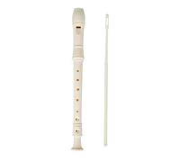 soprano recorder C Key Soprano Recorder ABS Soprano Descant Recorder Clarinet 8 Holes German Style with Fingering Chart for Kids(Beige)