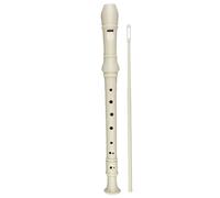 Soprano Recorder Descant Flauta Recorder 8 Hole ABS Clarinet German Style Treble flute C Key for Kids Children With Fingering Chart Instructions with Cleaning Rod Bag pink (WHITE)