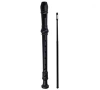 Soprano Recorder Descant Flauta Recorder 8 Hole ABS Clarinet German Style Treble flute C Key for Kids Children With Fingering Chart Instructions with Cleaning Rod Bag pink (Black)