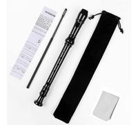Soprano Recorder for Baroque Style, Elrido Recorder Instrument for Kids German Style G Recorder 8 Holes Soprano Recorder for Beginners Students, with Cleaning Kit, Fingering Chart, Cotton Bag